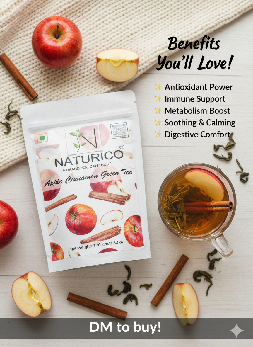 NATURICO TEA - Apple Cinnamon Green Tea