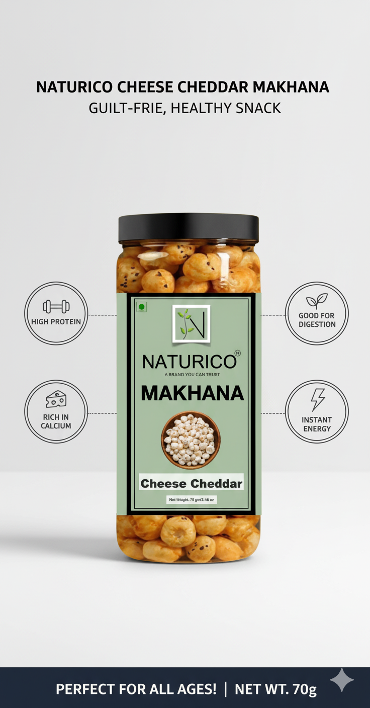 NATURICO MAKHANA - CHEESE CHEDDAR MAKHANA