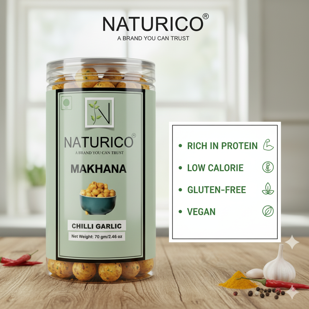 NATURICO MAKHANA - CHILLI GARLIC MAKHANA