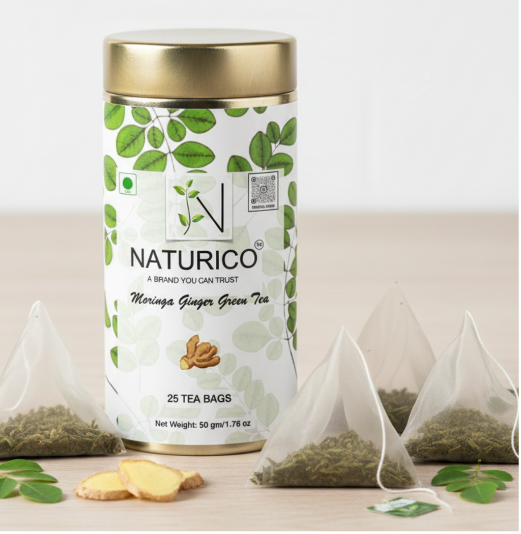 NATURICO TEA - MORINGA GINGER GREEN TEA