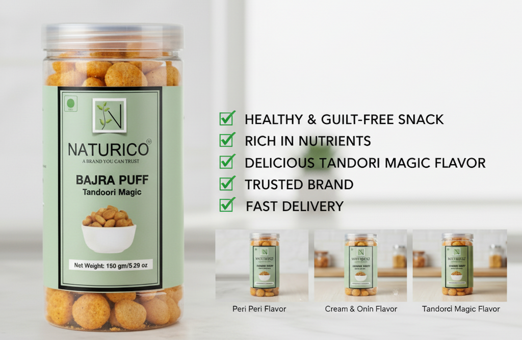 NATURICO JOWAR PUFFS - CREAM & ONION PUFFS