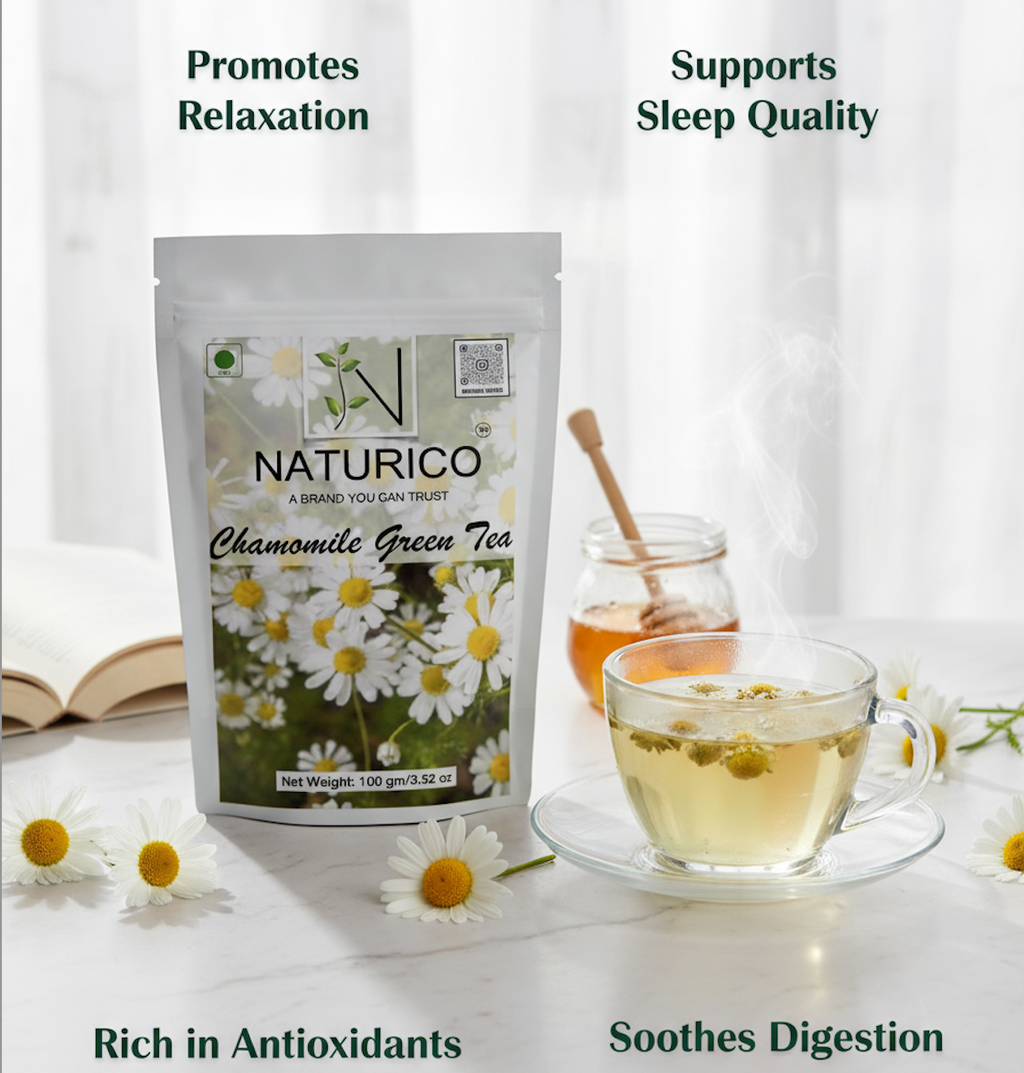 NATURICO TEA - CHAMOMILE GREEN TEA