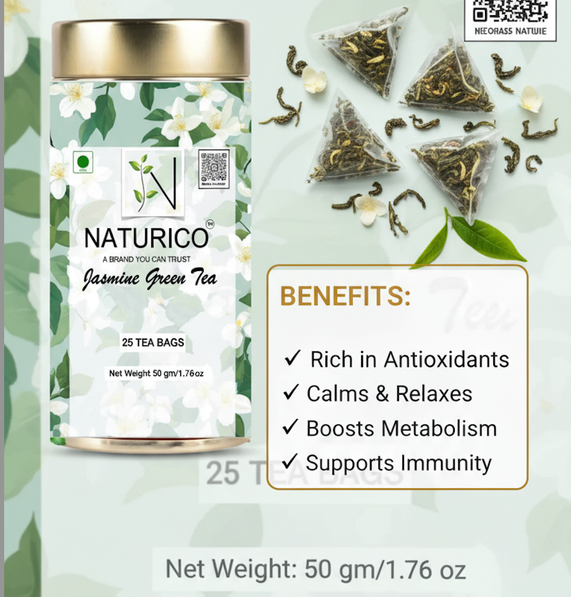 NATURICO TEA - JASMINE GREEN TEA (Tea Bags)