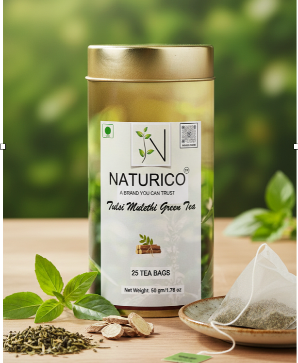 NATURICO TEA - TULSI MULETHI GREEN TEA